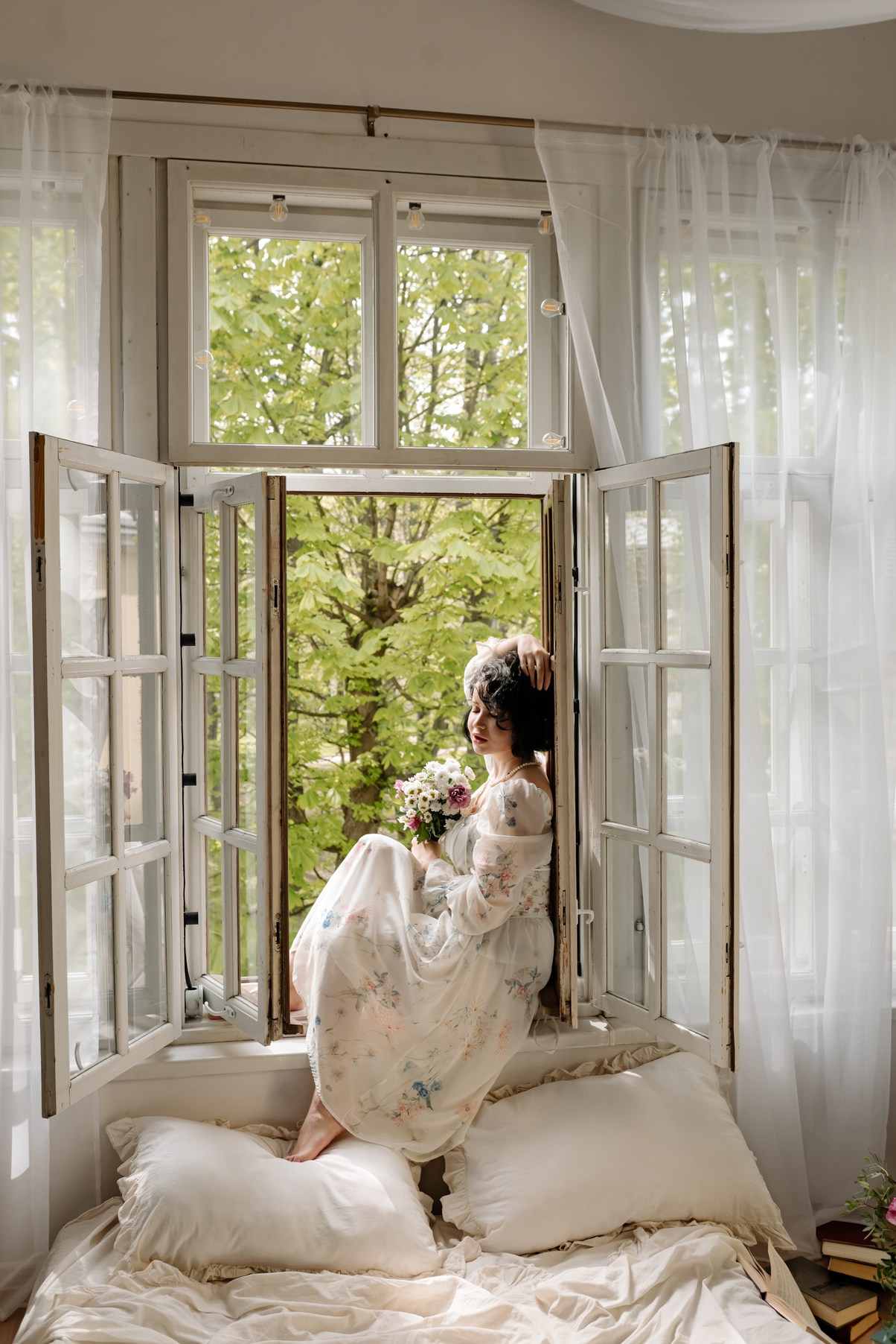 Индивидуальная. Балкон с цветами. Свадебный и сеейный фотограф в Санкт-Петербурге Елена Худякова