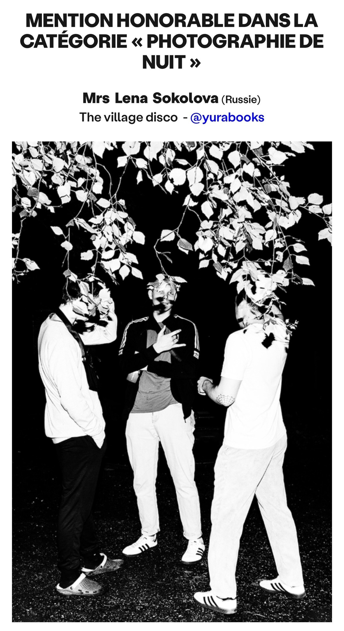 Золотая медаль и два почетных упоминания жюри в B& W IPA 2025 (Париж). Фотографии Лены Соколовой