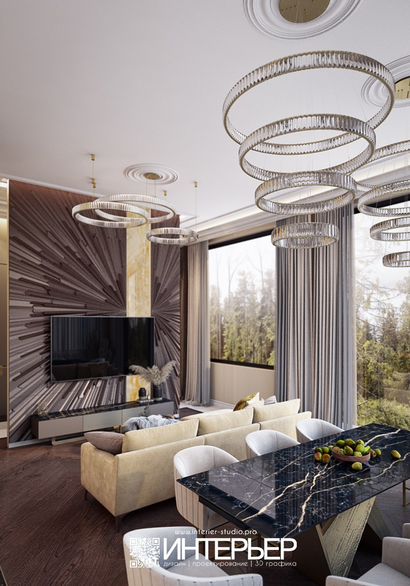 Дизайн-проект дома Ильи и Галины, г. Пятигорск. Дизайн интерьера, 3D визуализация и 3D моделирование. Создание проектов и чертежей. КМВ: Кисловодск, Пятигорск, Ессентуки и удаленно