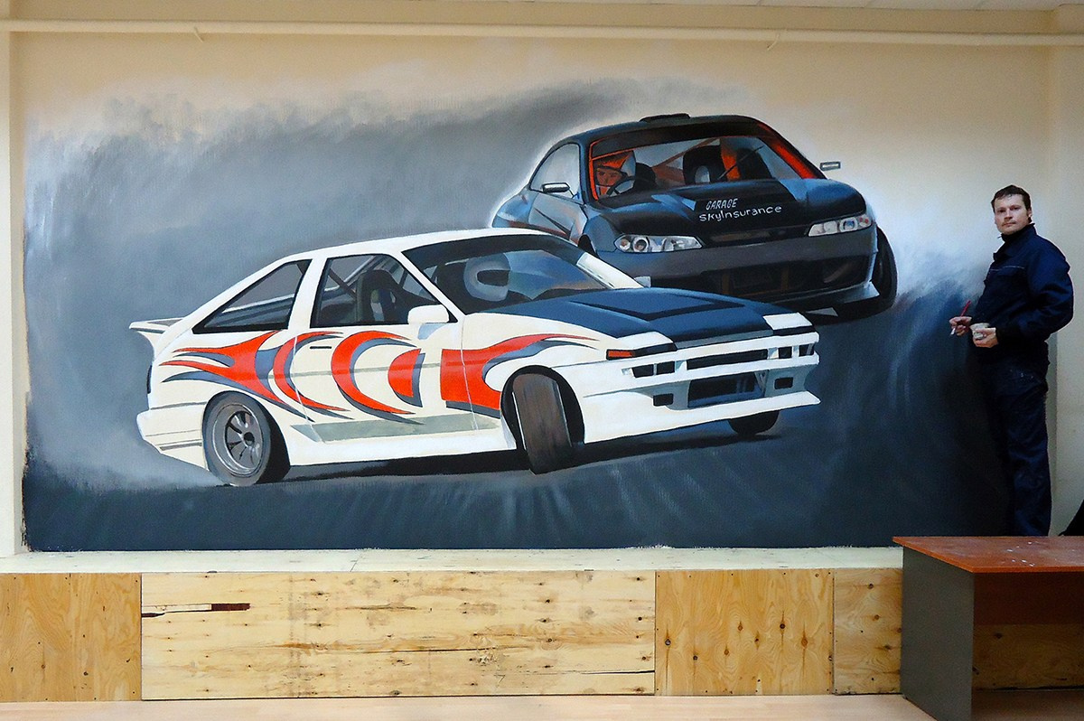 Ajstyle autoshop, 338х554, акрил, 2012