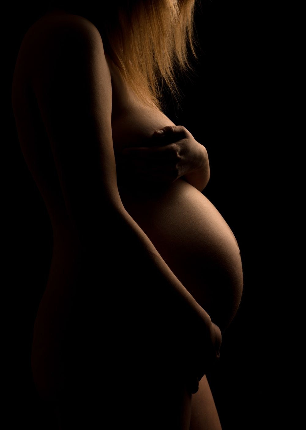 В темном ключе. Фотосессия беременности — Крылова Натали — Москва