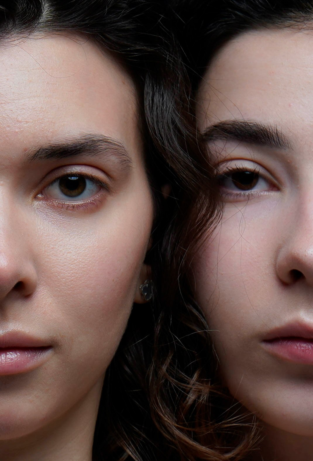 Студийный портрет лица крупным планом