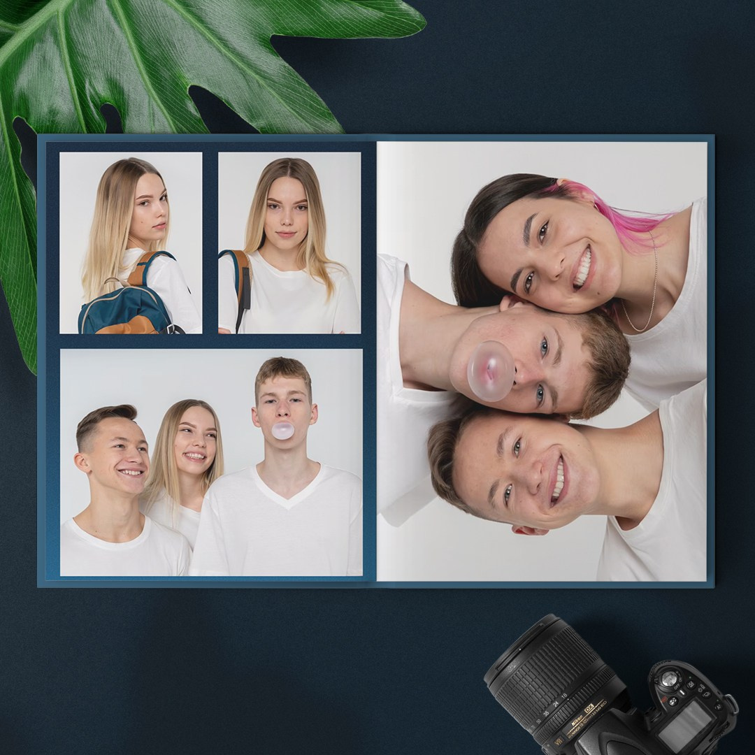 Альбом до 30 разворотов для 9 и 11 класса. Школьный фотограф Троицк