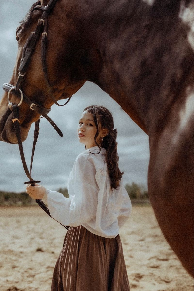 Девушка и лошадь. Фотограф в Екатеринбурге Юлия Ташлыцкая