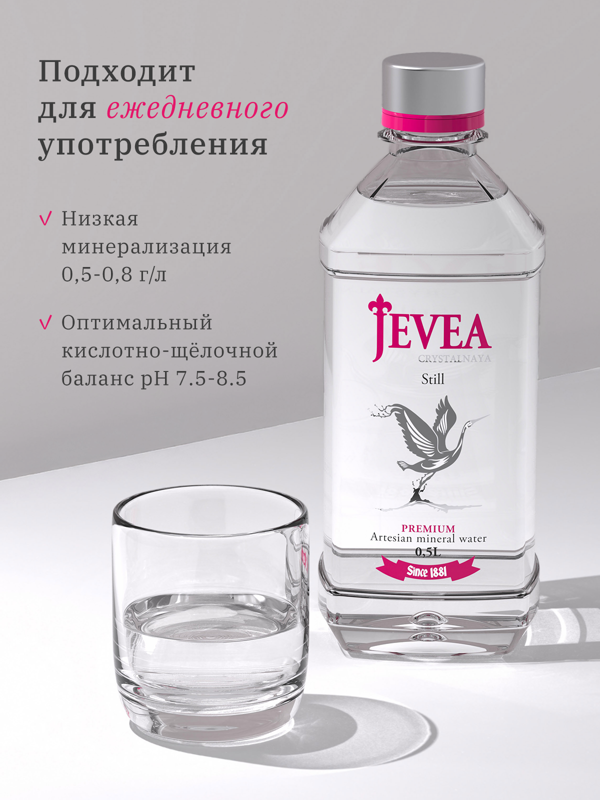 Вода Jevea. Разработка фирменного стиля, брендбука, логотипа (логобука), инфографика для маркетплейсов, Новосибирск