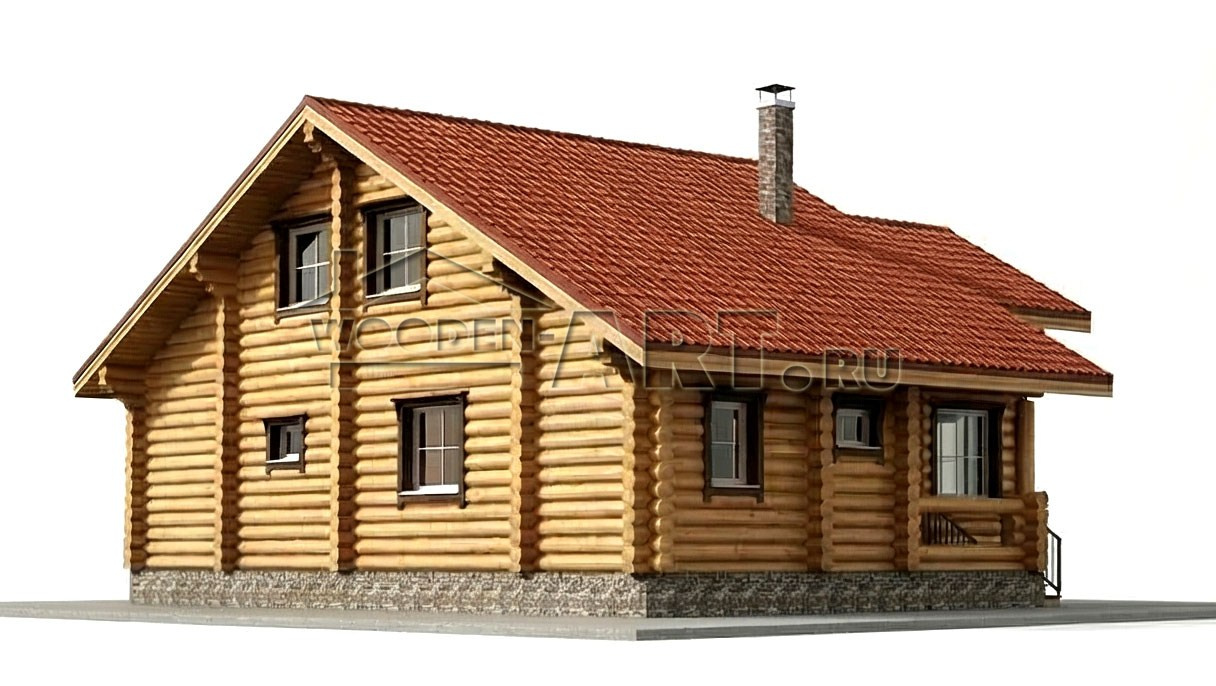 «Сурмеево» 197 кв. м. Проекты деревянных домов. Архитектор Ольга Мальцева