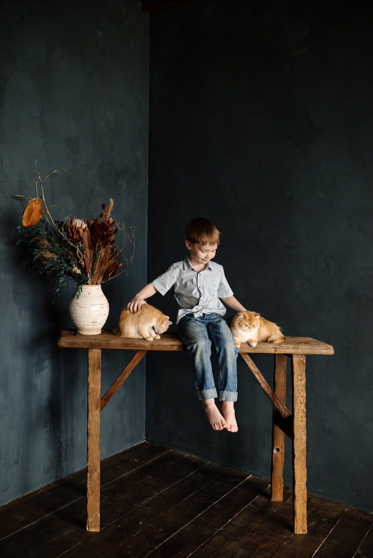 Детская с котятами. Свадебный и сеейный фотограф в Санкт-Петербурге Елена Худякова