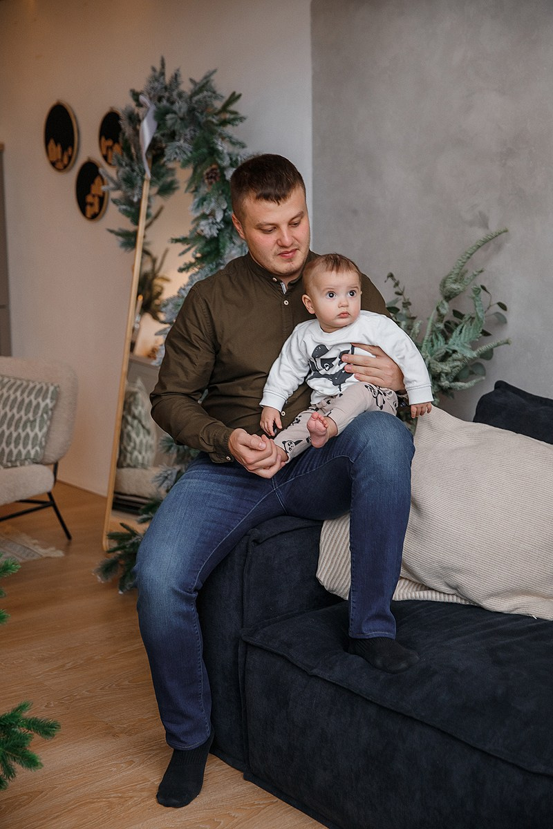 Зимняя фотосессия в студии. Фотограф Олеся Жомер