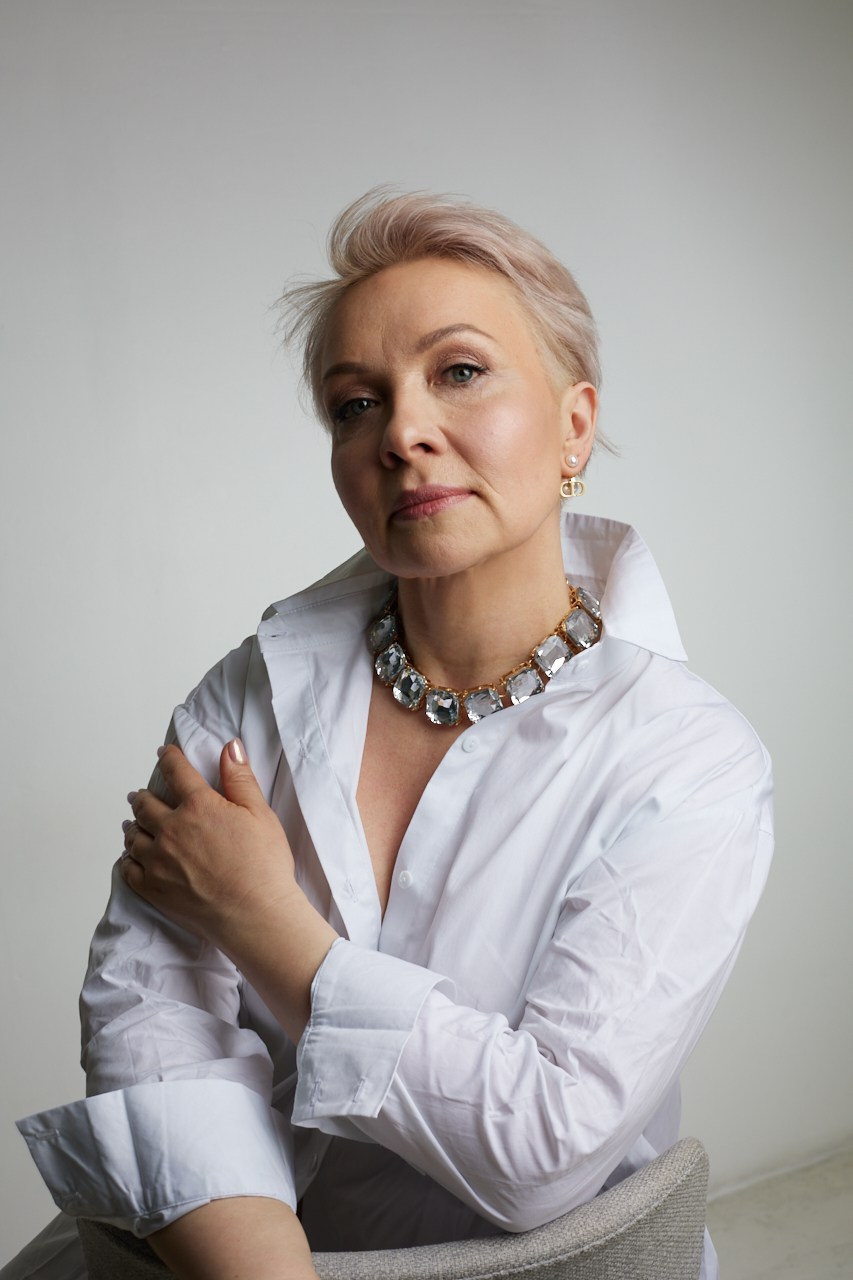 WHITE. Фотомодель