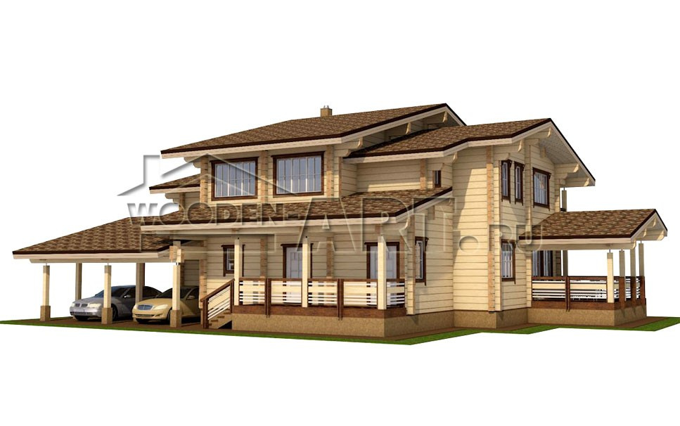 «Байкал» 450 кв. м. Проекты деревянных домов