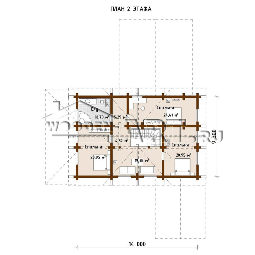 «Сергеевка» 364 кв. м. Проекты деревянных домов