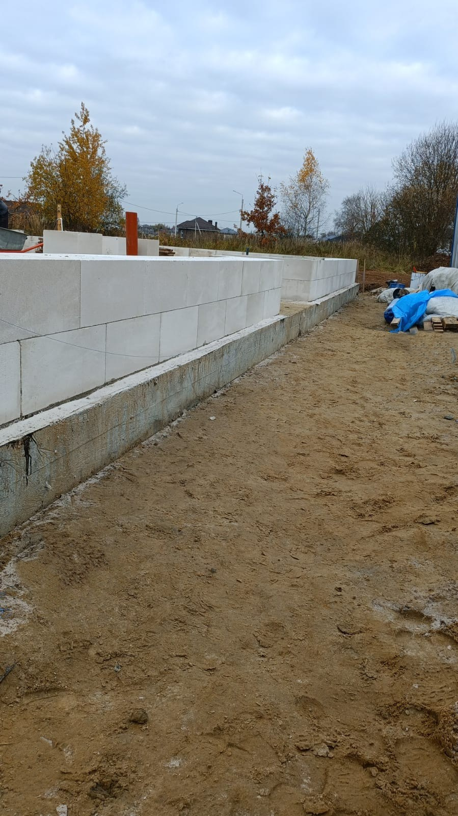 Продолжение возведения стен объекта МД-009 в Красногорском районе