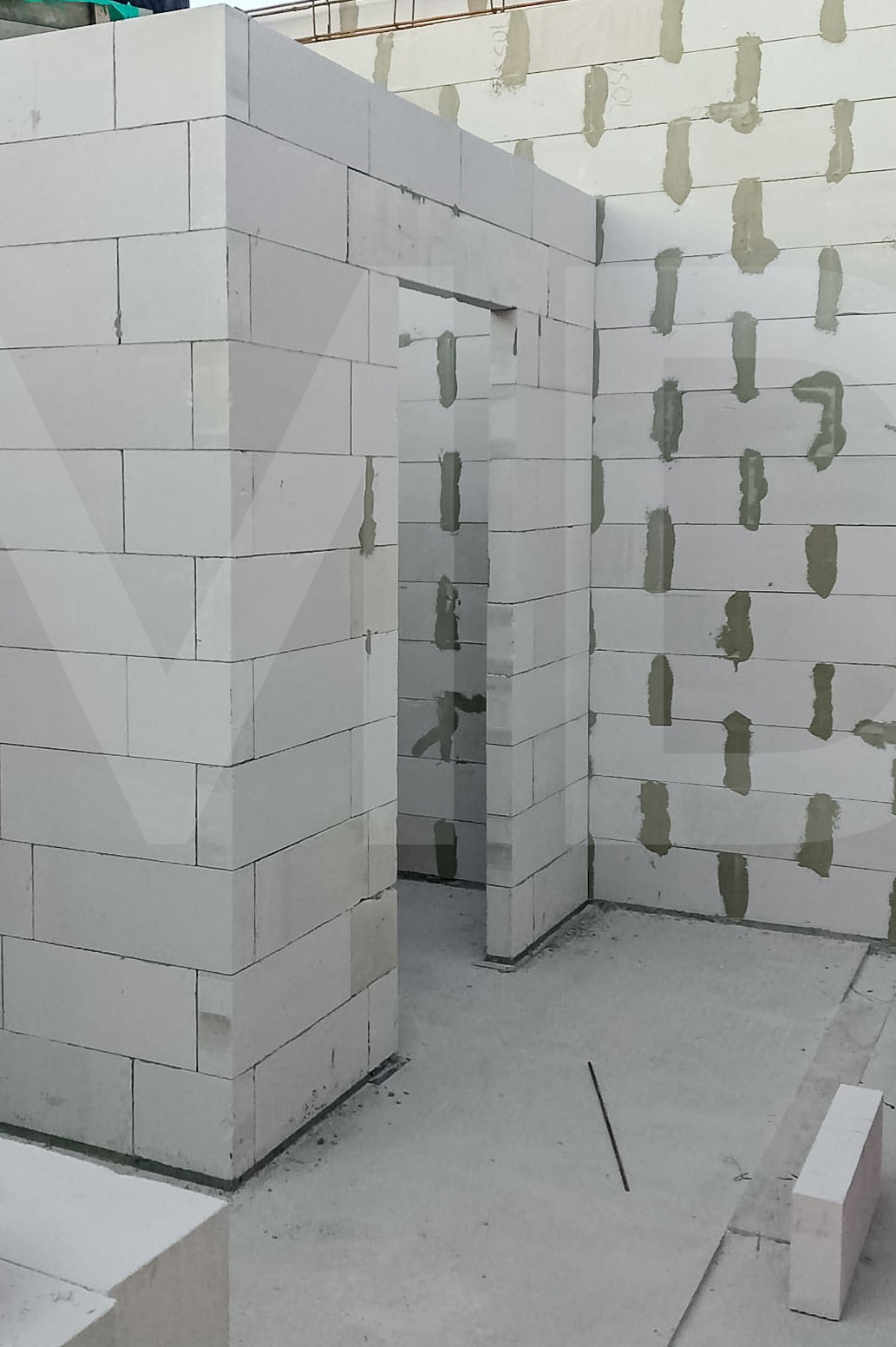  Каркас здания питомника МД-005 с оконными проемами