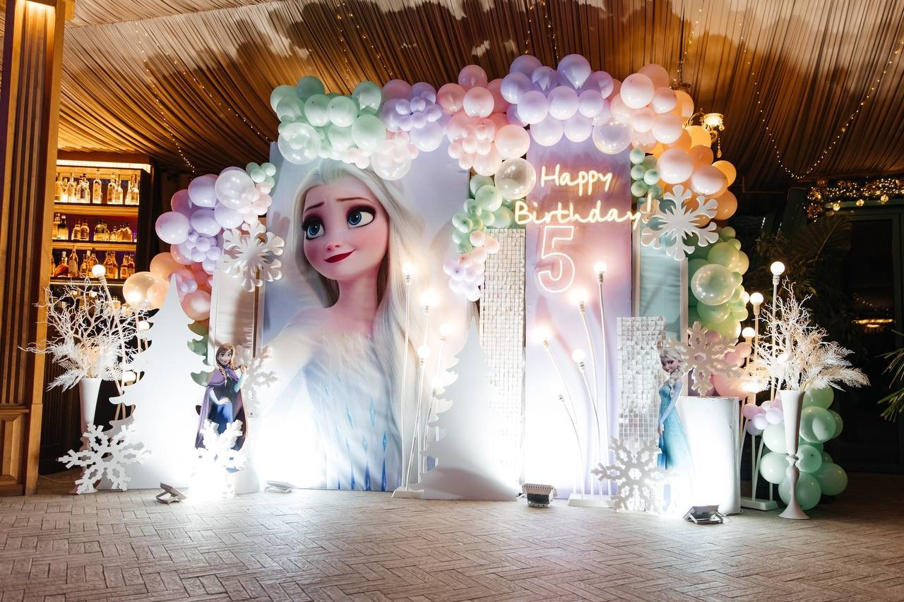По мотивам сказки «Снежная королева». День рождения 5 лет был первым масштабным событием для Ярославы и ее родителей. Организация мероприятий ЮФО