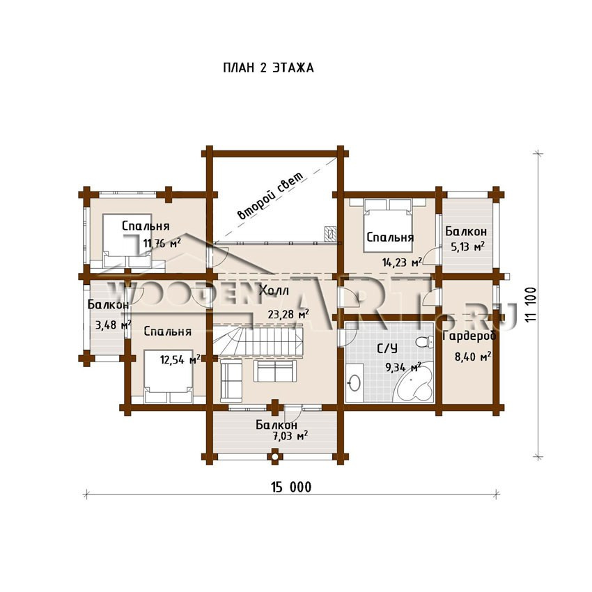 «Заречье» 279 кв. м. Проекты деревянных домов