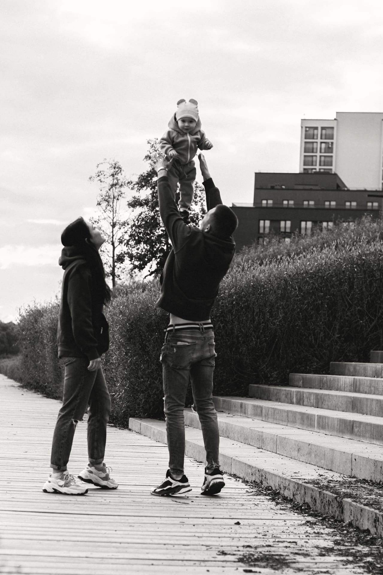 Анечка с папой и мамой. Семейный фотограф Полина Легачева