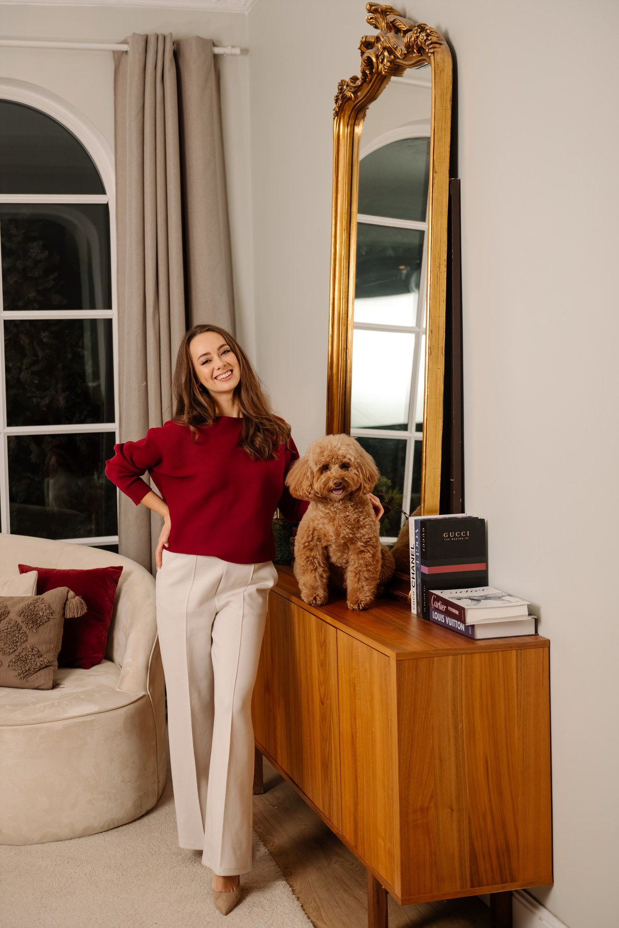 Индивидуальная. Анастасия с собачкой. Свадебный и сеейный фотограф в Санкт-Петербурге Елена Худякова