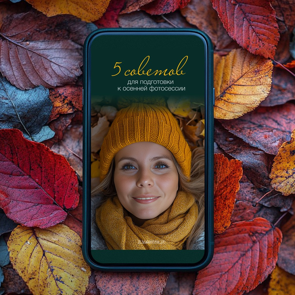 Осенняя фотосессия. Рекомендации по подготовке. Женский и контент фотограф Люба Пунанцева. Северодвинск. Архангельск