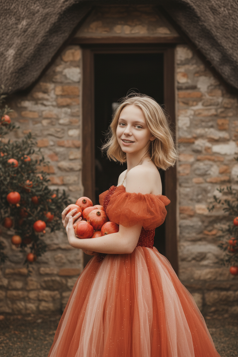 В гранатовом саду. Шаблоны и дизайны выпускных альбомов и фотокниг