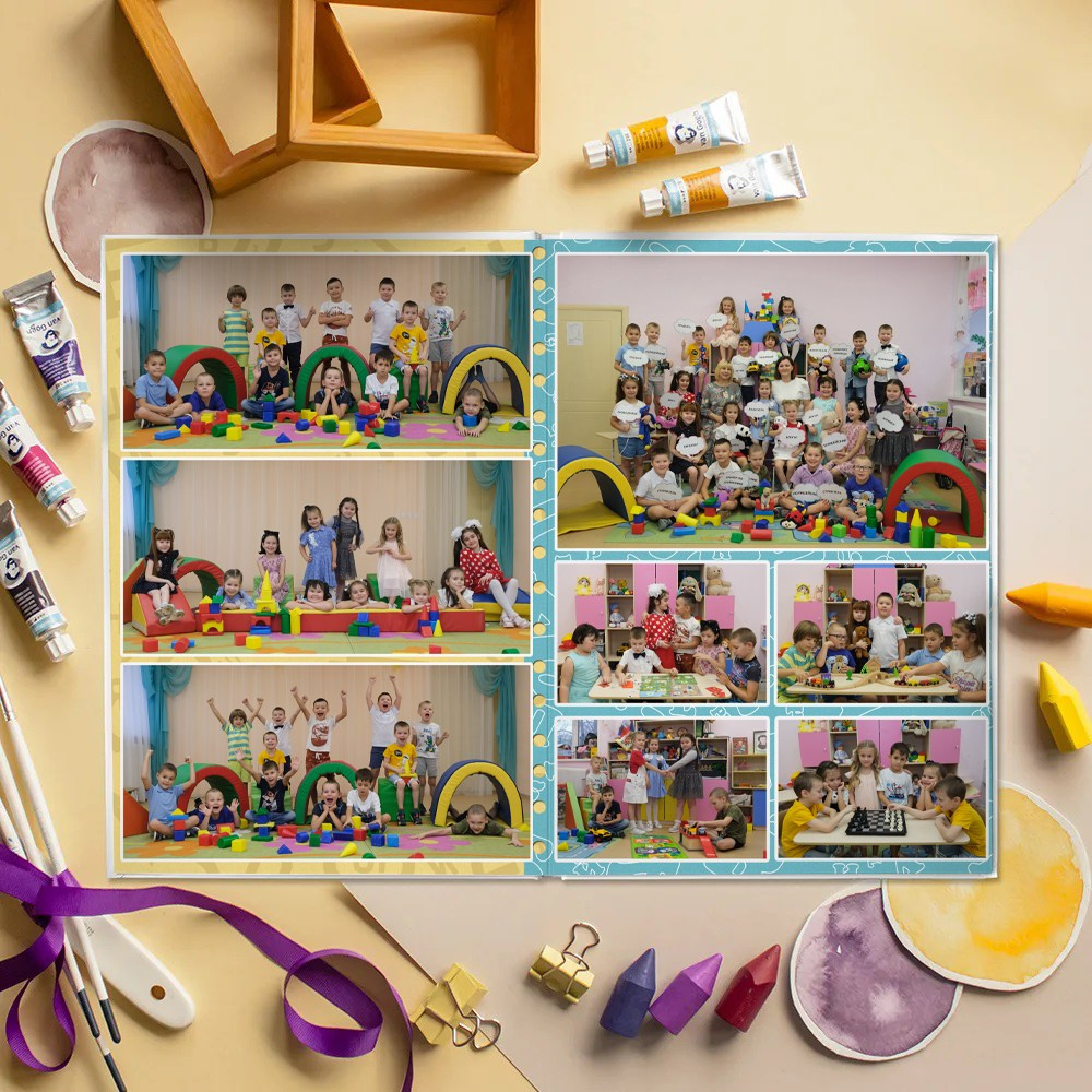 10 разворотов ДС. Детский, семейный и школьный фотограф Светлана Волжанина