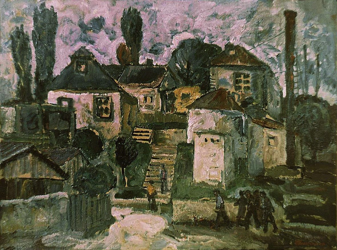 «В Горячем Ключе» 1977 год Собр. Д. Томас. Мадрид. Художник Величко Вадим Семёнович