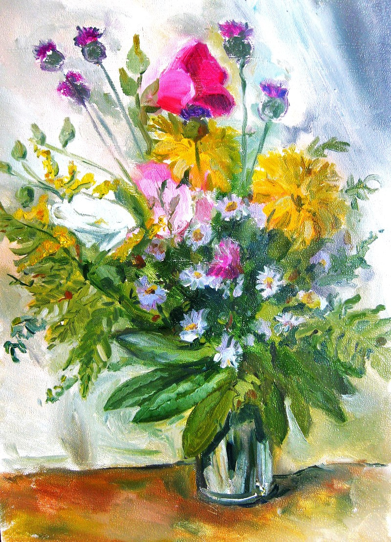 "Полевые цветы", холст / масло, 2010