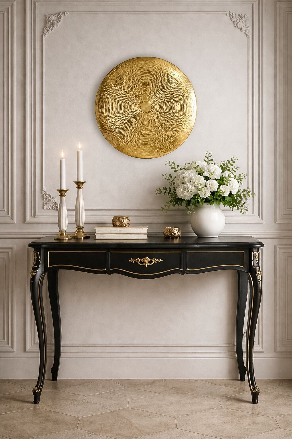 Золотое панно. Modern painting with worldwide delivery