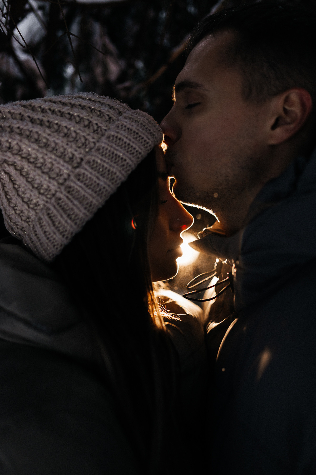 Lovestory в снежном лесу под минском. Алёна Берёзка фотограф Минск