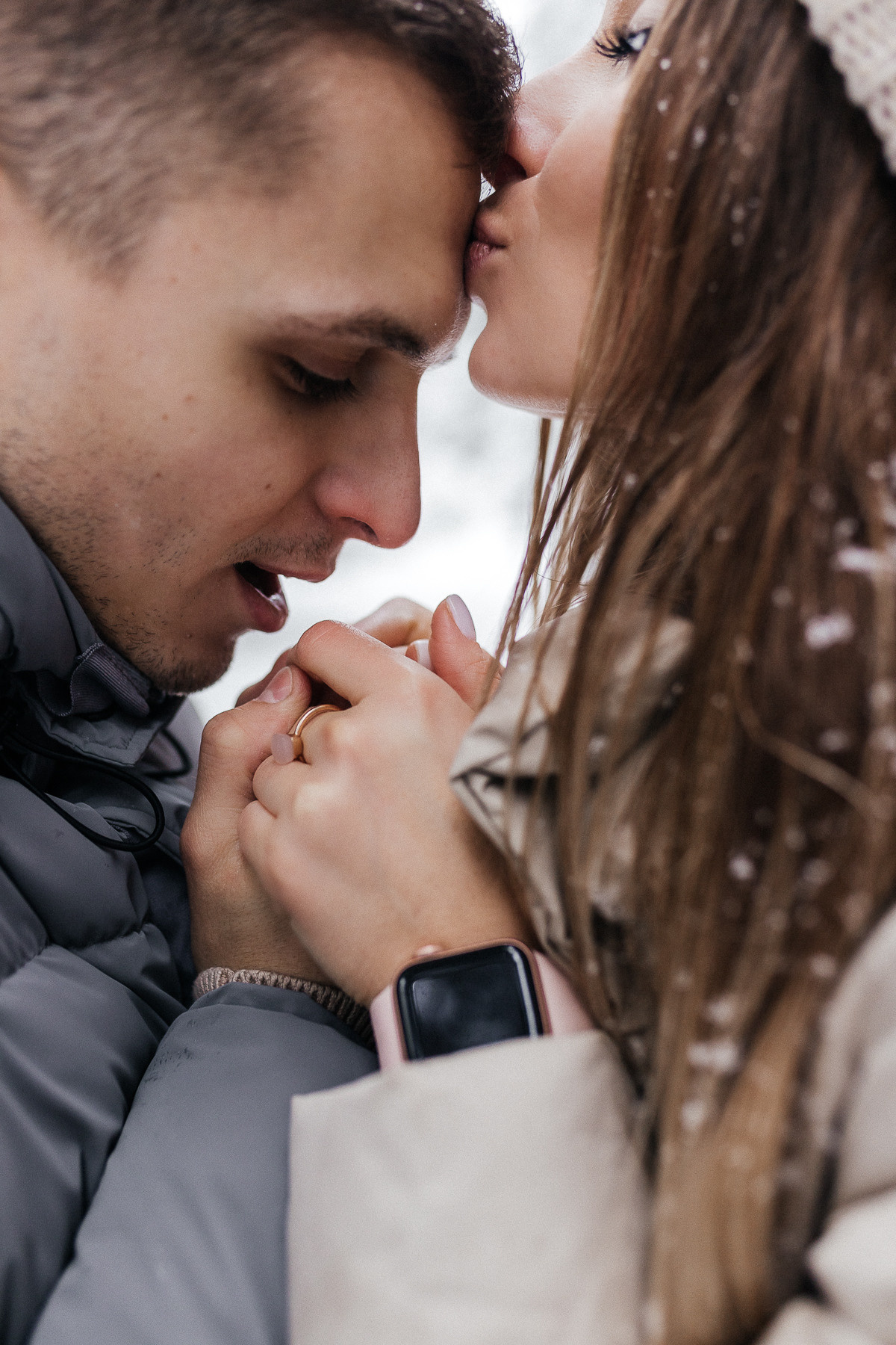 Lovestory в снежном лесу под минском. Алёна Берёзка фотограф Минск