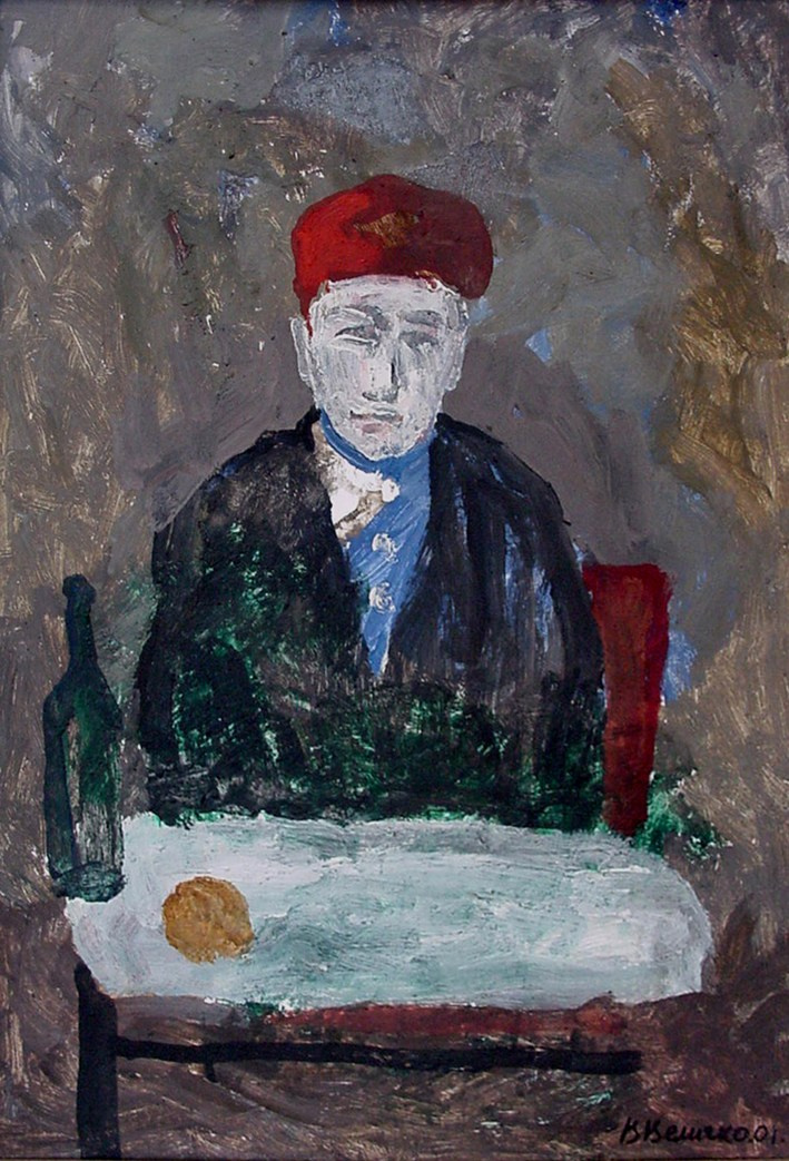 «Юноша в красном берете» 2001 год Частн.собр. Художник Величко Вадим Семёнович