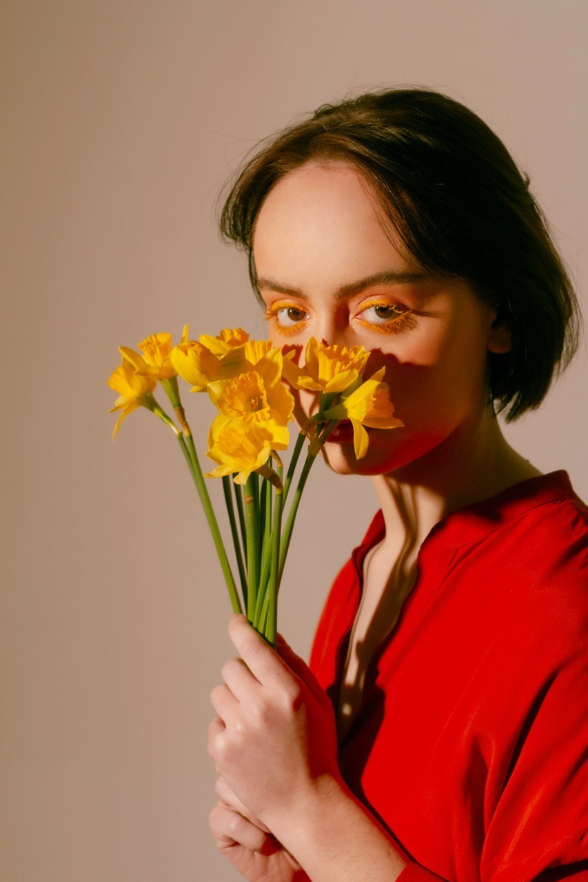 Girl with flowers. Визажист Санкт-Петербург / Москва Ксения Токарева
