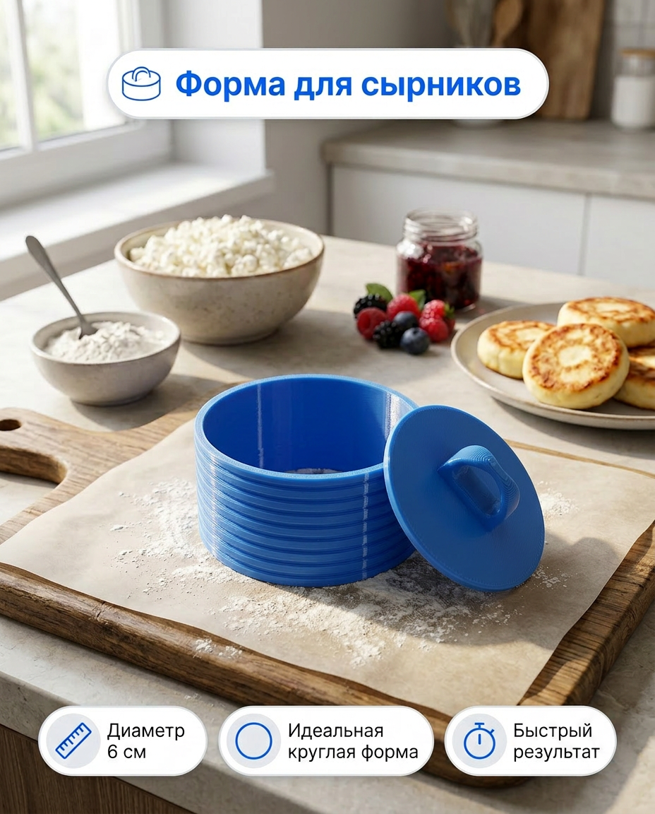 Пресс-форма для сырников. Фуд-фотограф в Санкт-Петербурге | Foodphotoschulz