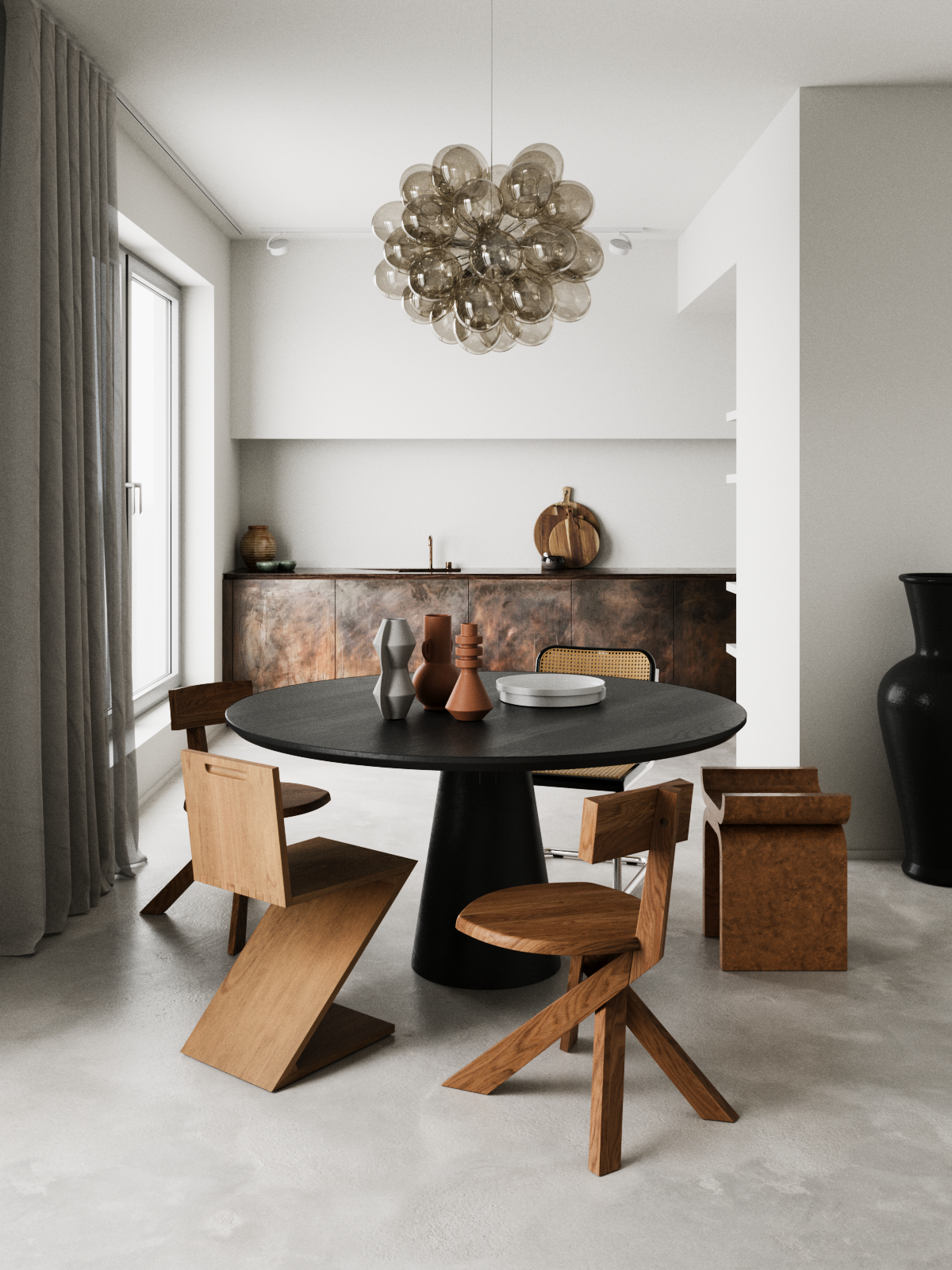 Природный минимализм. 3d визуализатор интерьеров