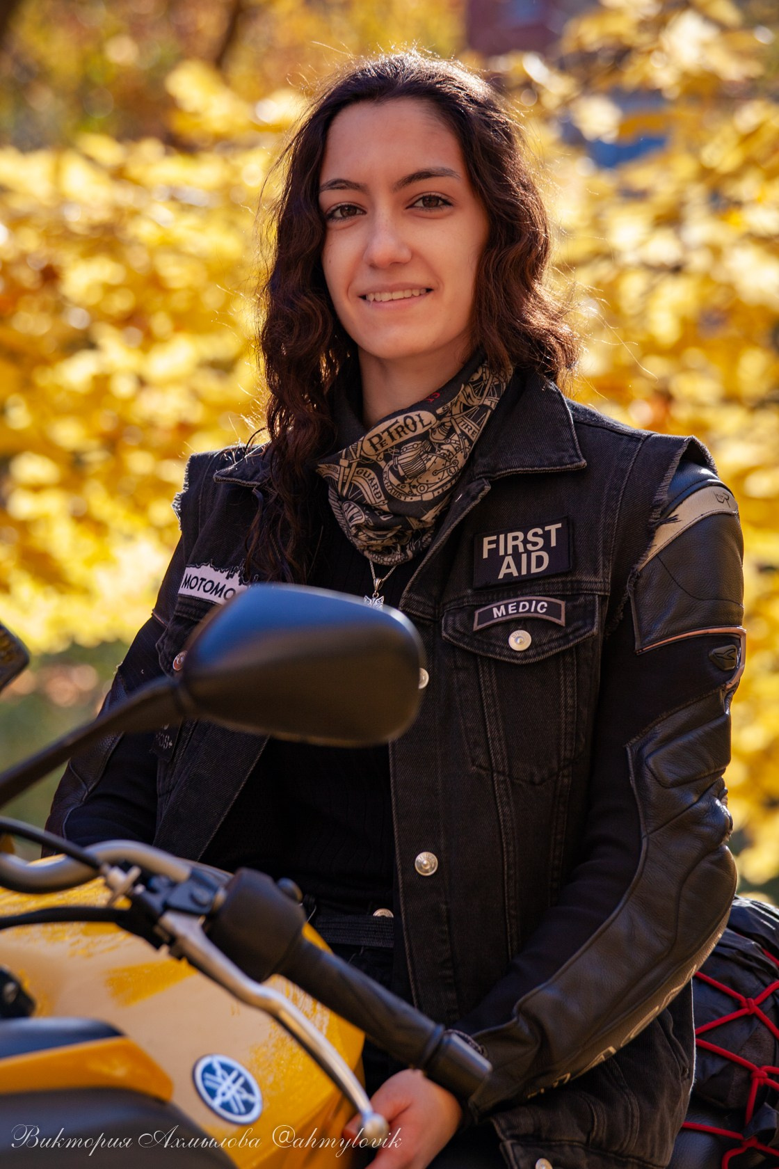 Алина Вартанова (Yamaha Diversion F 600). Виктория Ахмылова. Фотограф в Москве