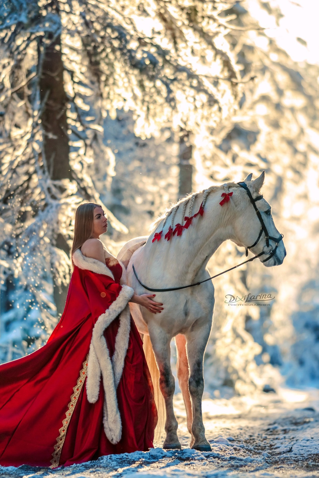 Примеры зимних образов фото Дикси Ларина. Фотограф Варвара Ермоленко
