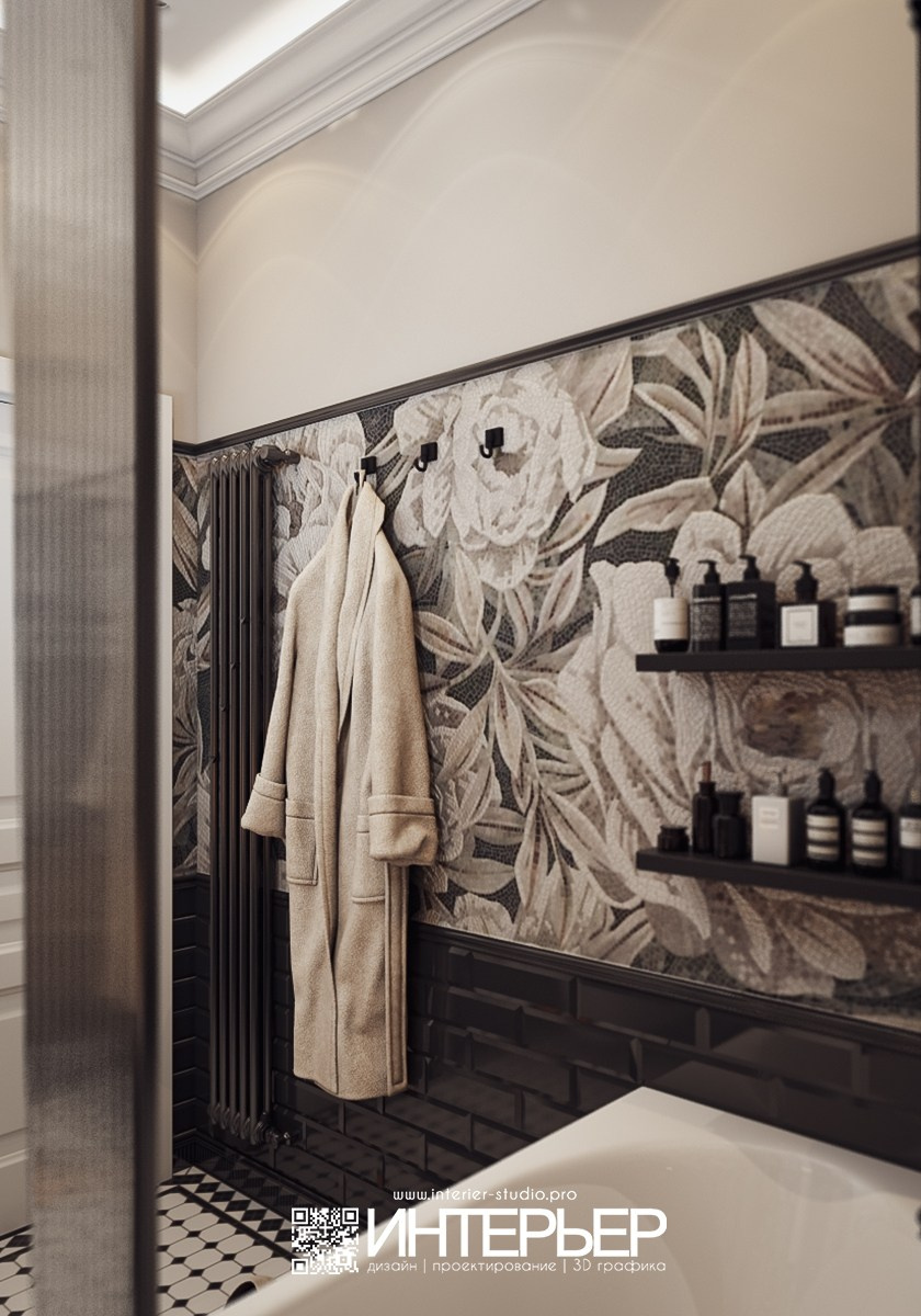 Дизайн-проект квартиры 45 кв. м в ЖК «Курортный» г. Пятигорск, КМВ. Дизайн интерьера, 3D визуализация и 3D моделирование. Создание проектов и чертежей. КМВ: Кисловодск, Пятигорск, Ессентуки и удаленно