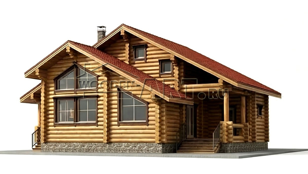 «Сурмеево» 197 кв. м. Проекты деревянных домов. Архитектор Ольга Мальцева