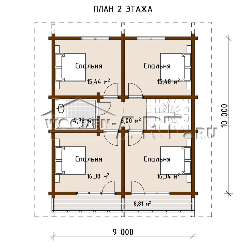 «Шале» 208 кв. м. Проекты деревянных домов