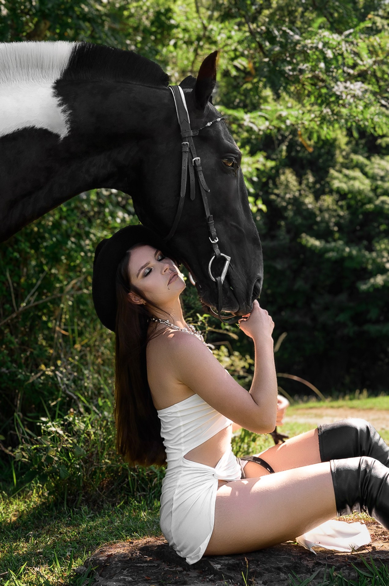 Людмила (Фотосессия с лошадьми). Наталья Слесаренко фотограф в Сочи