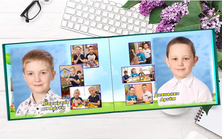 Фотокнига постраничная. Детская выездная фотостудия