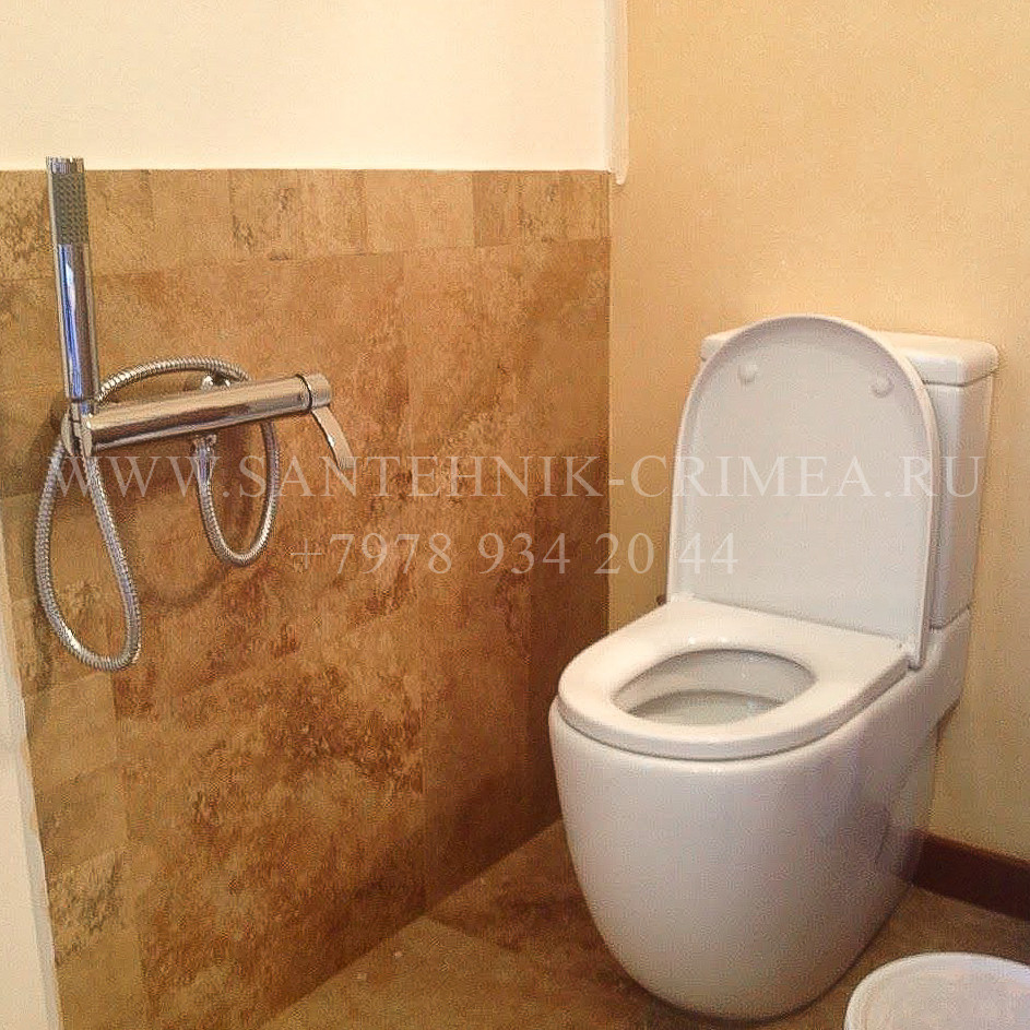 Установка чистового сантехнического фаянса. Сантехнические работы любой сложности. Симферополь. Крым
