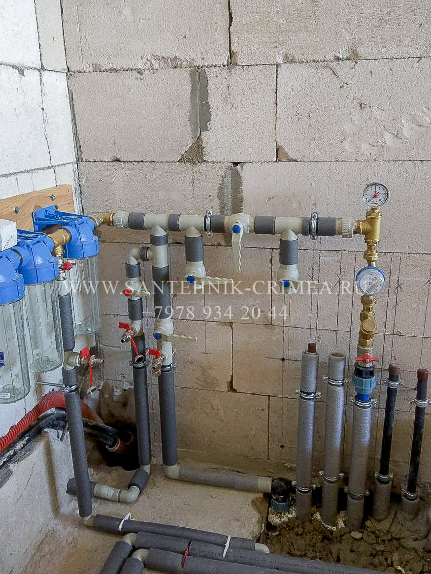 Монтаж магистралей отопления и водопровода. Сантехнические работы любой сложности. Симферополь. Крым