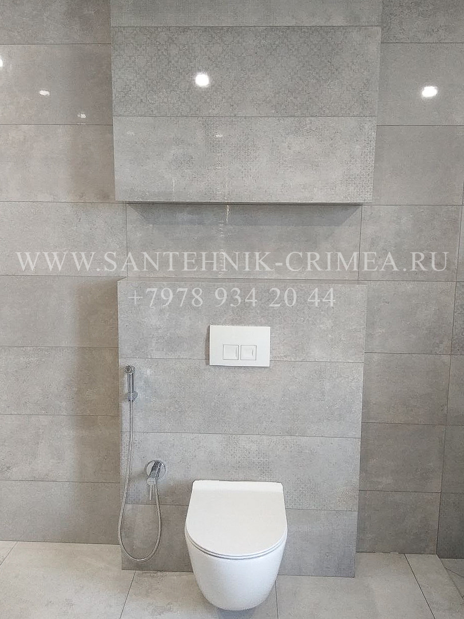 Установка чистового сантехнического фаянса. Сантехнические работы любой сложности. Симферополь. Крым