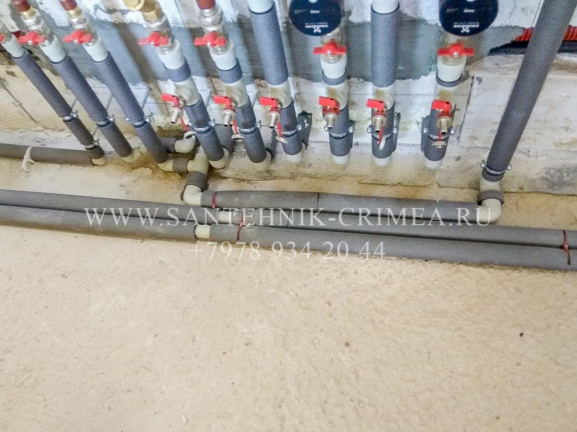 Монтаж магистралей отопления и водопровода. Сантехнические работы любой сложности. Симферополь. Крым