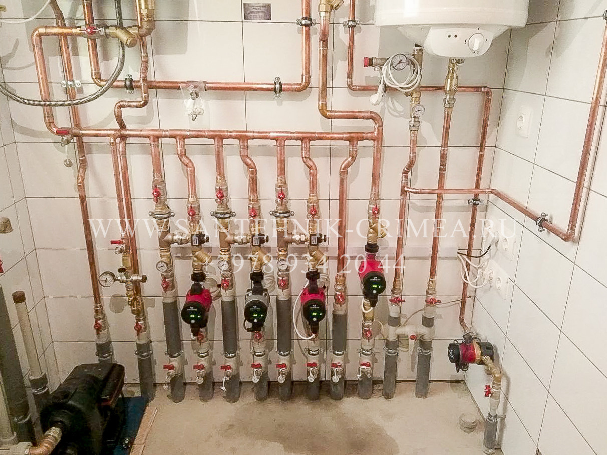 Монтаж магистралей отопления и водопровода. Сантехнические работы любой сложности. Симферополь. Крым