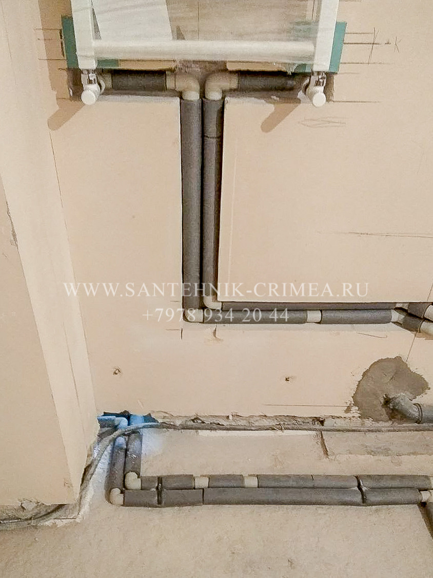 Монтаж магистралей отопления и водопровода. Сантехнические работы любой сложности. Симферополь. Крым