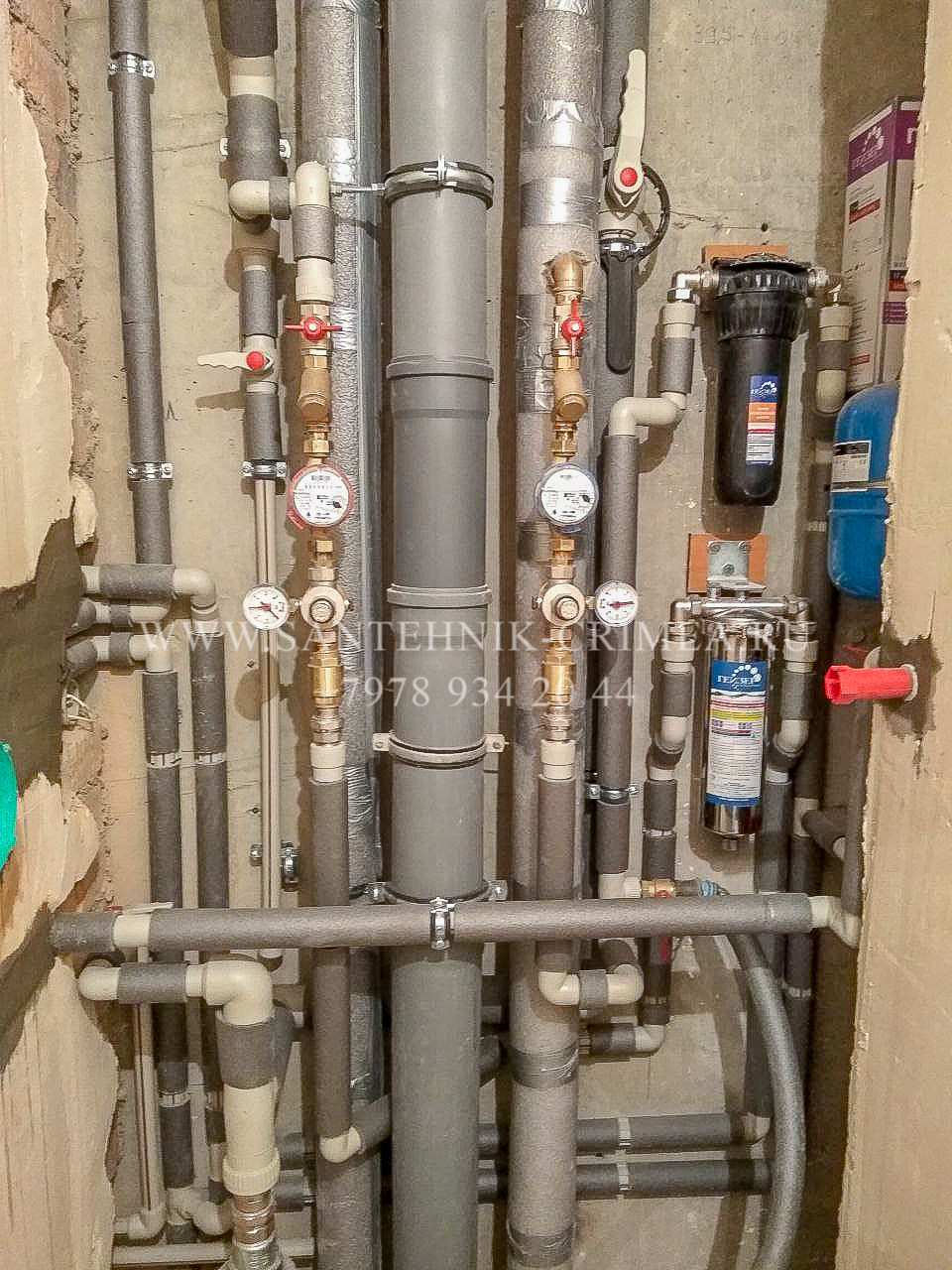 Монтаж магистралей отопления и водопровода. Сантехнические работы любой сложности. Симферополь. Крым