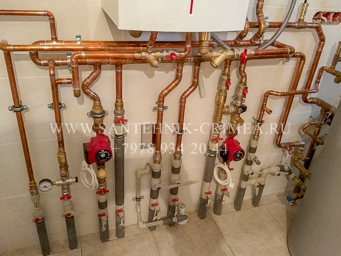 Монтаж магистралей отопления и водопровода. Сантехнические работы любой сложности. Симферополь. Крым