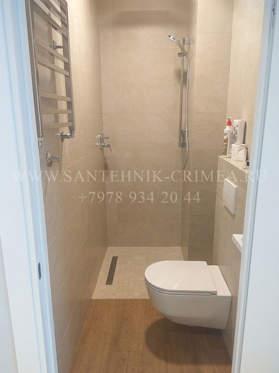 Установка чистового сантехнического фаянса. Сантехнические работы любой сложности. Симферополь. Крым