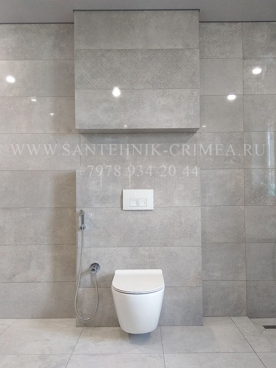 Установка чистового сантехнического фаянса. Сантехнические работы любой сложности. Симферополь. Крым